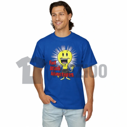 Fact Attack Adventures Shirt - Animated Knowledge Trivia Graphic Tee