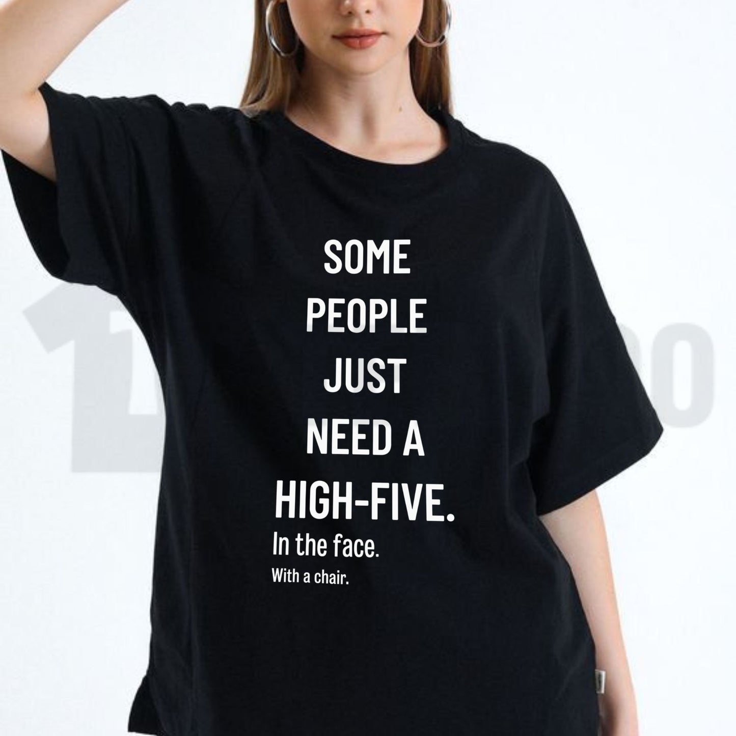 Some People Need A High Five In The Face Tee – Funny Sarcastic Anger Humour Shirt