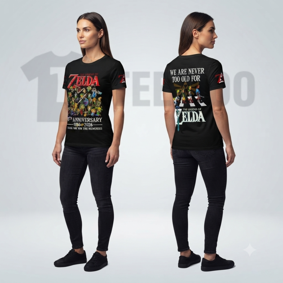 The Legend of Zelda 40th Anniversary Shirt - Retro Gaming Milestone Graphic Tee