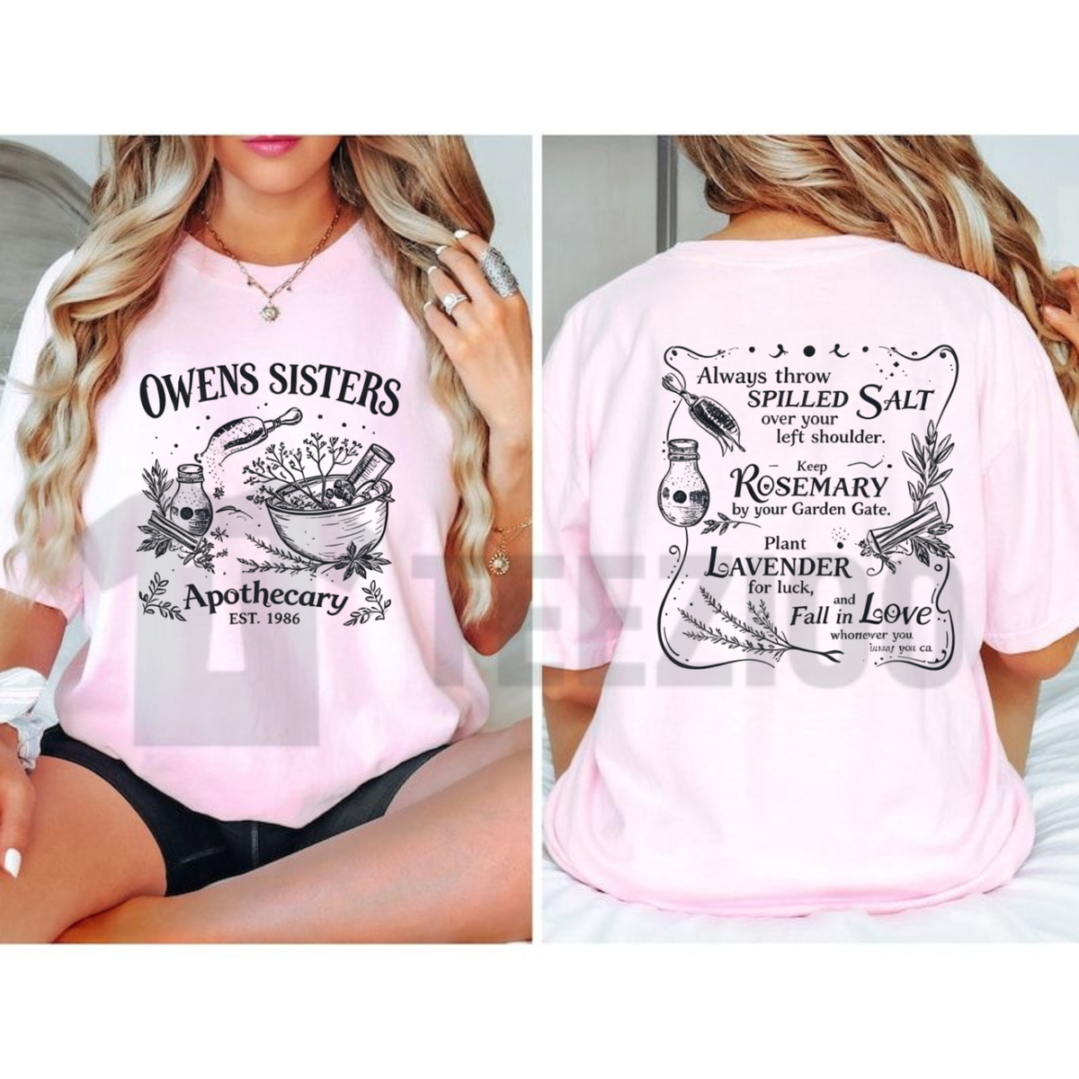 Owens Sisters Apothecary 1986 Shirt - Retro Witchy Botanical Herb Tee