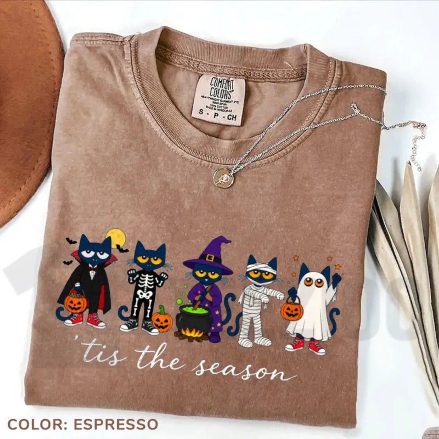 Groovy Pete The Cat Halloween Teacher Shirt Tis The Season Classroom Tee