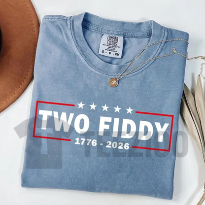 Two Fiddy USA 250 Years Comfort Colors 4th of July Shirt
