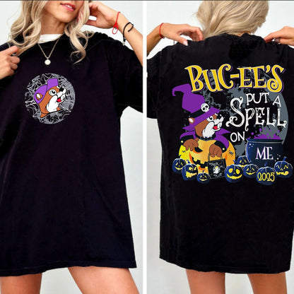 Buc-ee’s 2025 Halloween Shirt – "Put A Spell On Me" Glow-In-The-Dark Tee