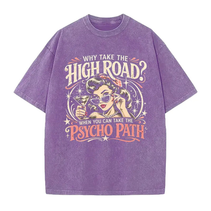 Psycho Path Meme T-Shirt - Funny Pun Joke Unisex Cotton Graphic Tee