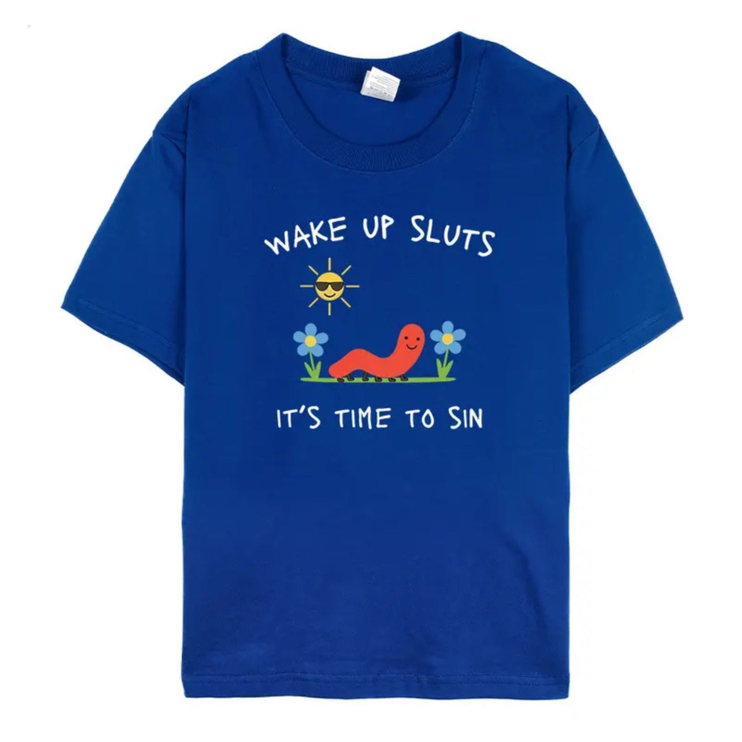 "Wake Up Slts" Funny Animal T-Shirt – Viral Meme Graphic Tee, Premium 100% Cotton Ironic Animal Top, Made in USA