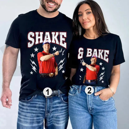 Shake and Bake 4th of July Funny Matching Couples Independence Day T-Shirt