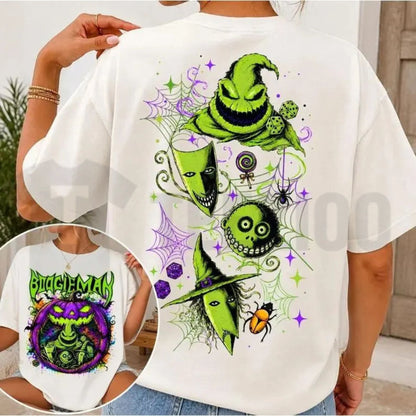 Horror Friends & Villains Graphic Top – Welcome To Our Nightmare Scary Movie Apparel