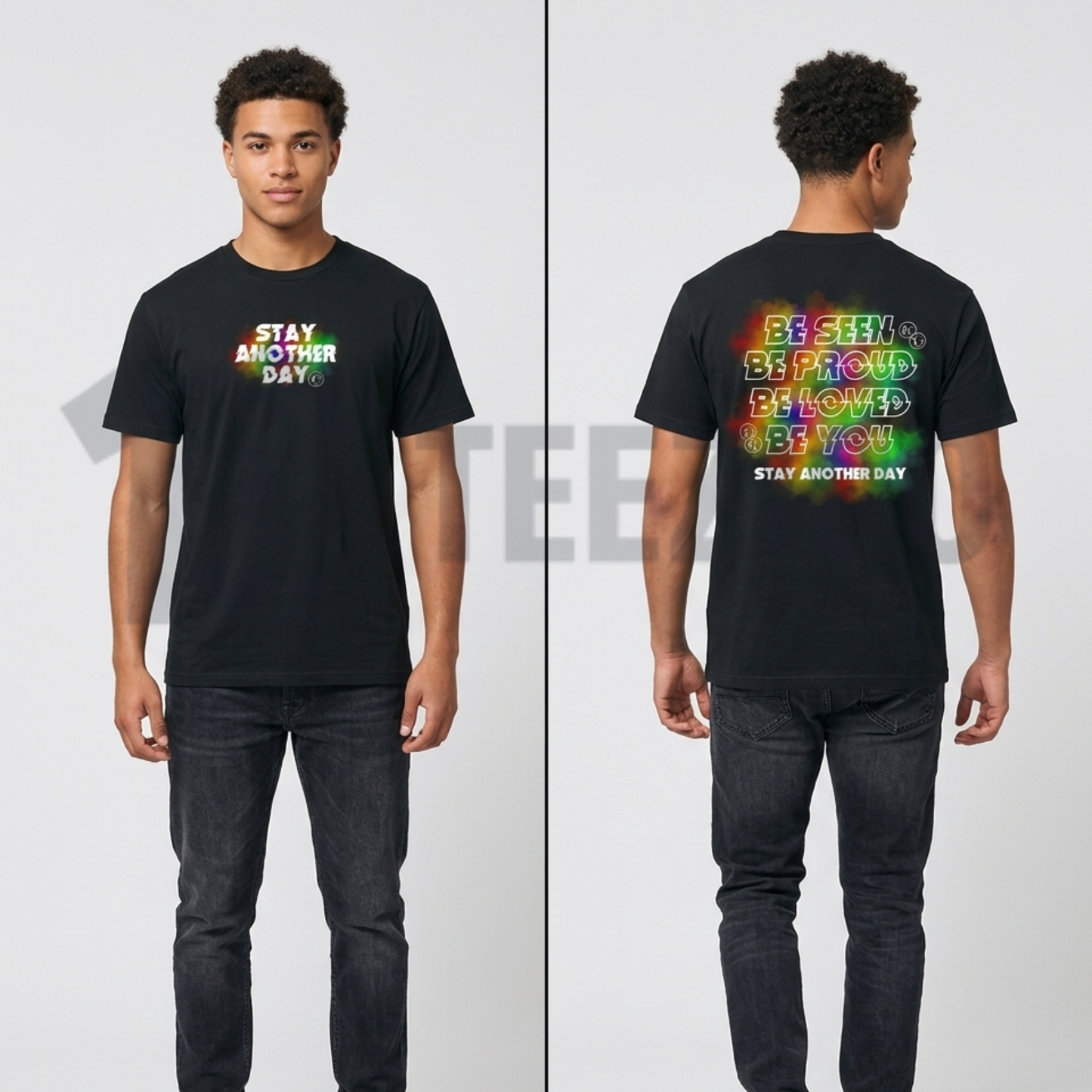 "Stay Another Day" Pride Month Exclusive 2026 T-Shirt – LGBTQ+ Mental Health Advocacy Graphic Tee