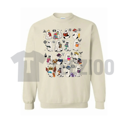 SJM Ghost Book Sweatshirt - Sarah J Maas Universe Halloween Crewneck