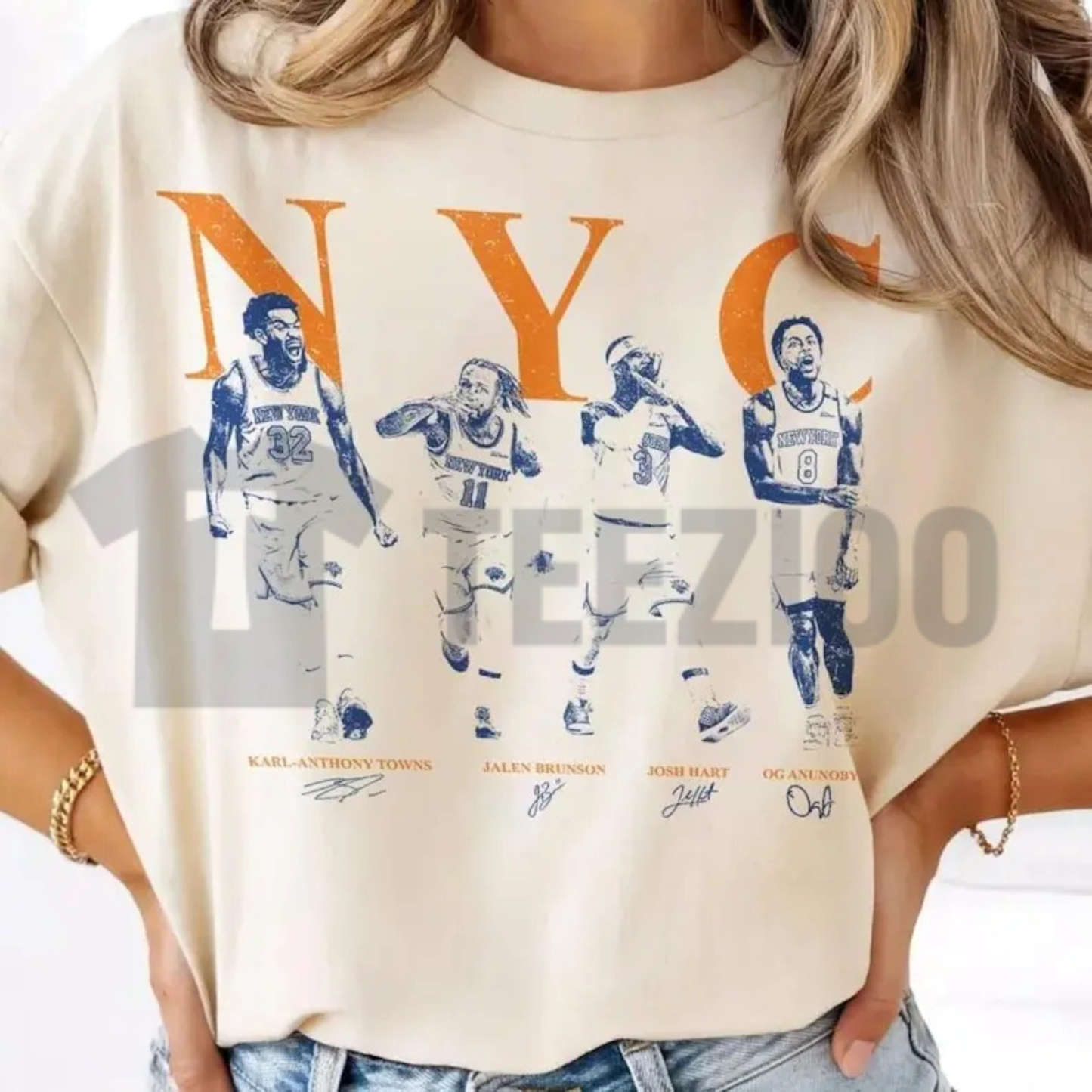 Brunson Anunoby Hart NYC Basketball T-Shirt