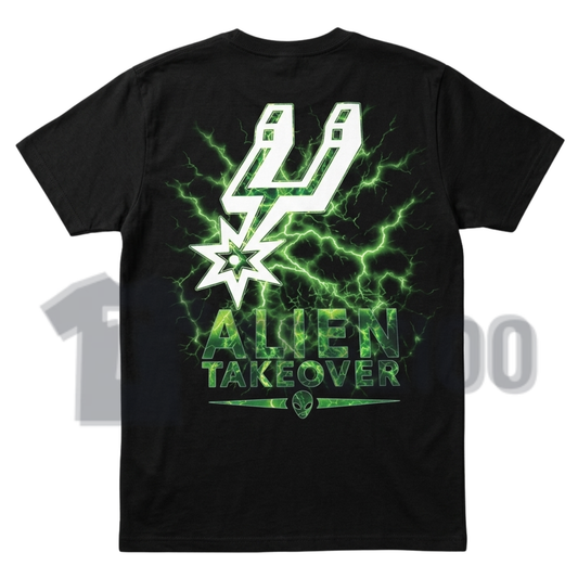 Vintage "Alien Takeover" T-Shirt – Retro 80s Sci-Fi UFO Graphic Tee
