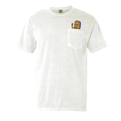 Comfort Colors® Embroidered "Fish Memes" Pocket Shirt - Witty Fisherman Graphic Tee