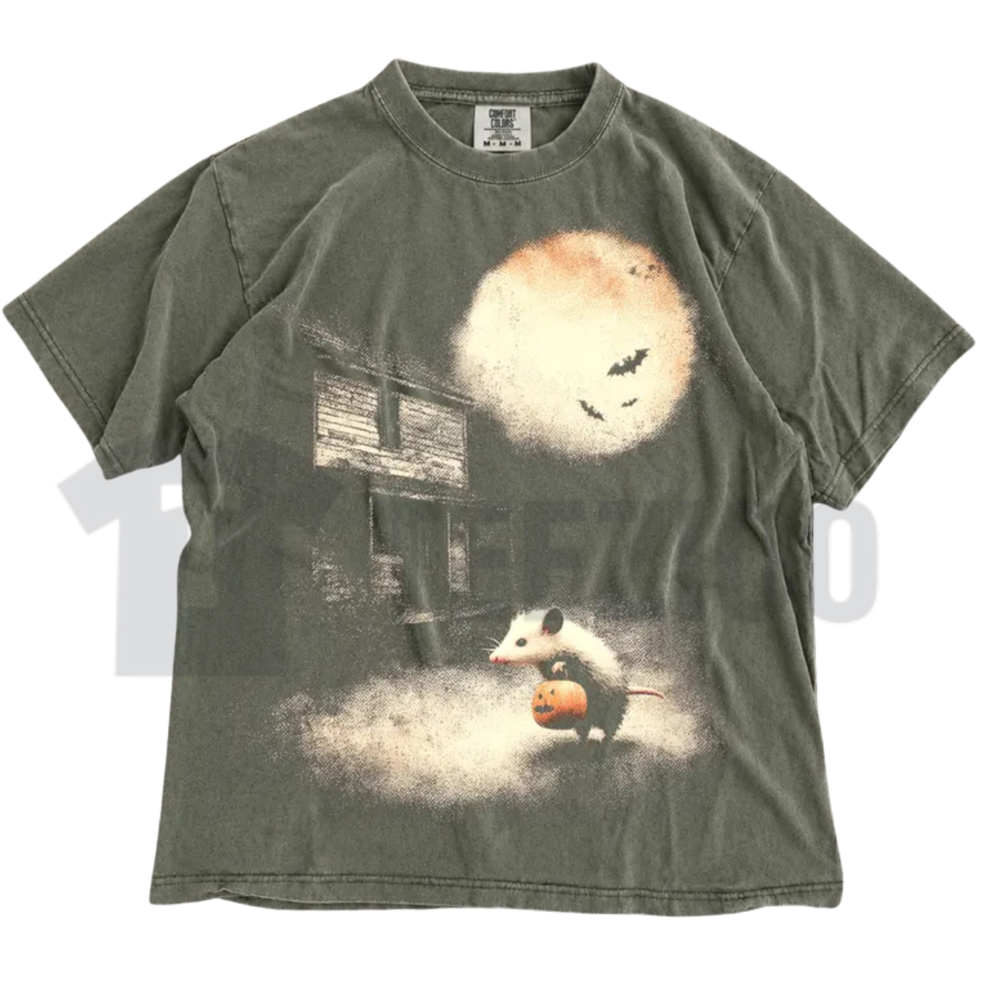 Vintage Opossum Halloween Shirt - Cute Possum Pumpkin Graphic Tee
