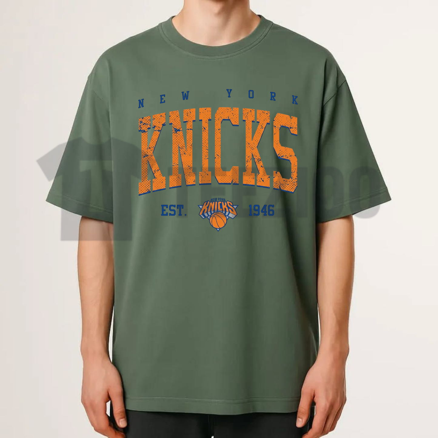 Manhattan Hoops Est 1946 Graphic Tee – Retro New York Basketball Heritage Unisex Top