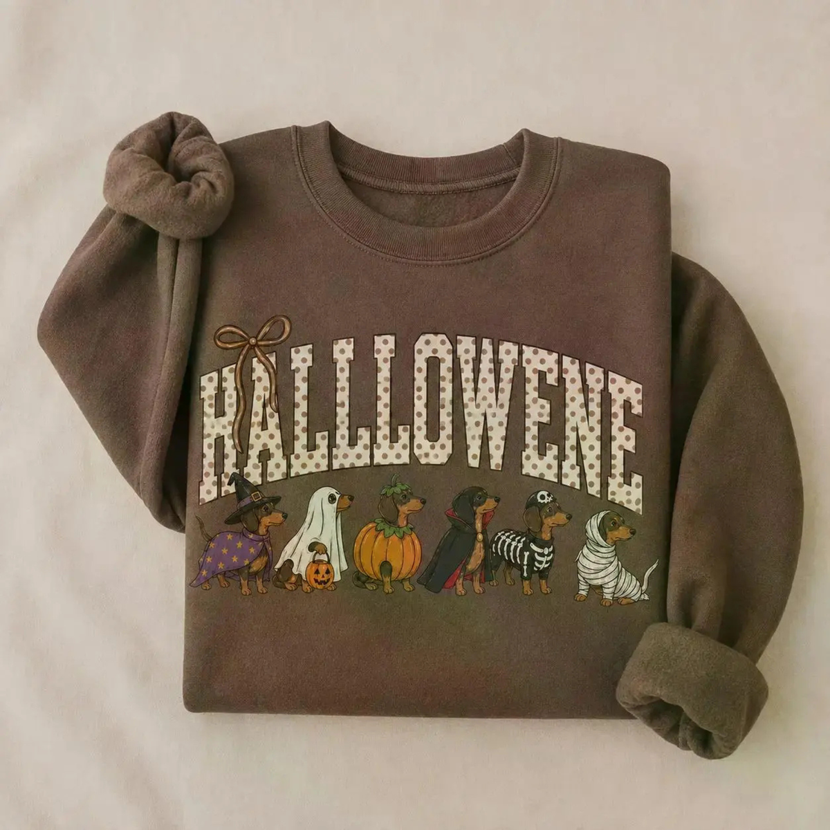 Halloween Dog Breeds Sweatshirt - Cozy Autumn Dog Mom Spooky Crewneck