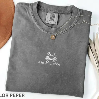 "A Little Crabby Before Coffee" T-Shirt – Funny Morning Humor Tee