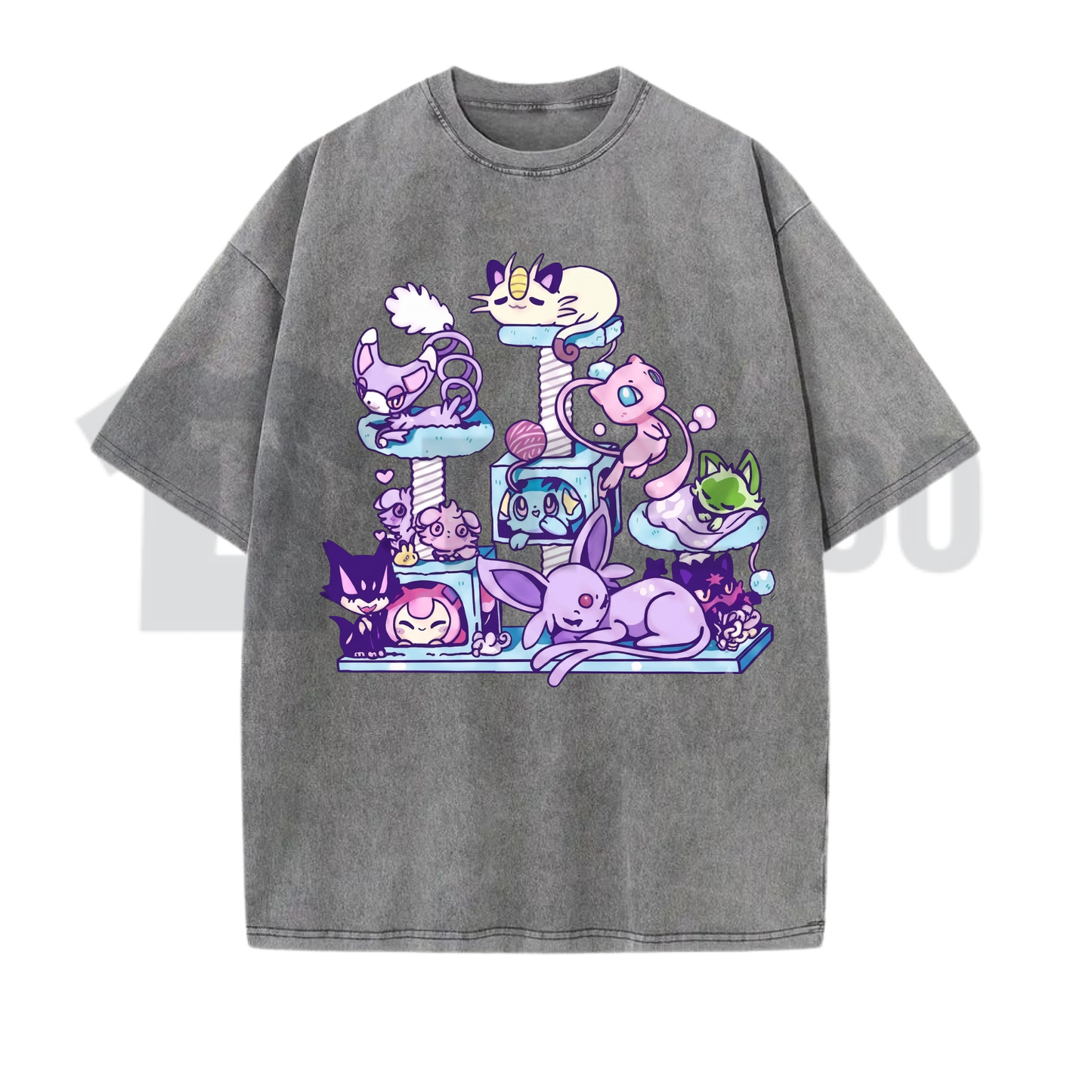 Cute Kitty Aesthetic Anime T-Shirt - Kawaii Neko Japanese Pop Art Tee