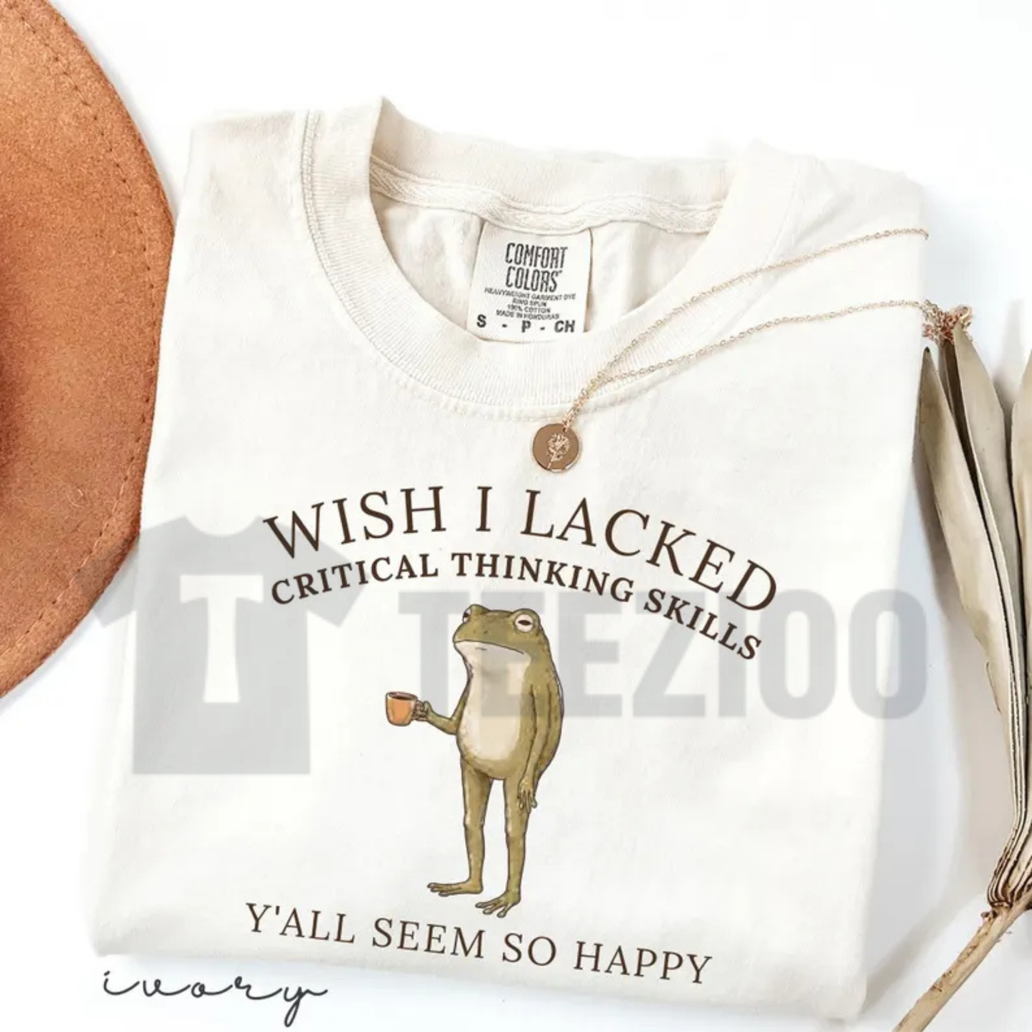 "Wish I Lacked Critical Thinking" Frog Shirt - Funny Sarcastic Meme Tee