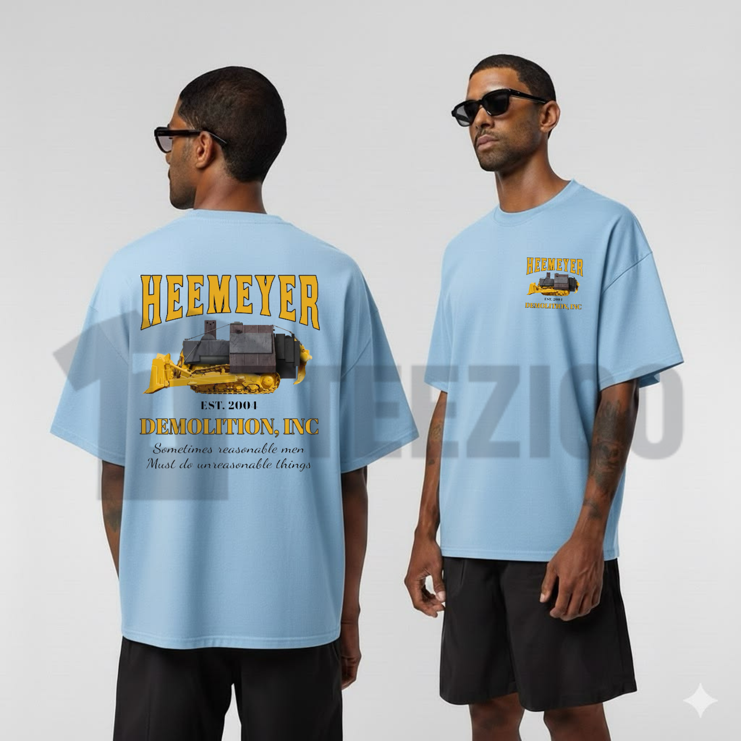 "Heemeyer Demolition Inc" T-Shirt - Vintage Heavy Equipment Mechanic Tee