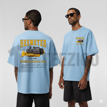"Heemeyer Demolition Inc" T-Shirt - Vintage Heavy Equipment Mechanic Tee