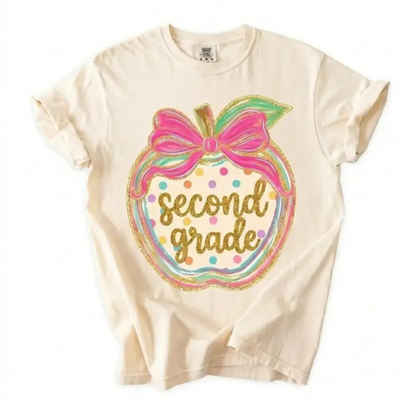 First Day of School Apple T-Shirt - Retro Teacher Graphic Tee