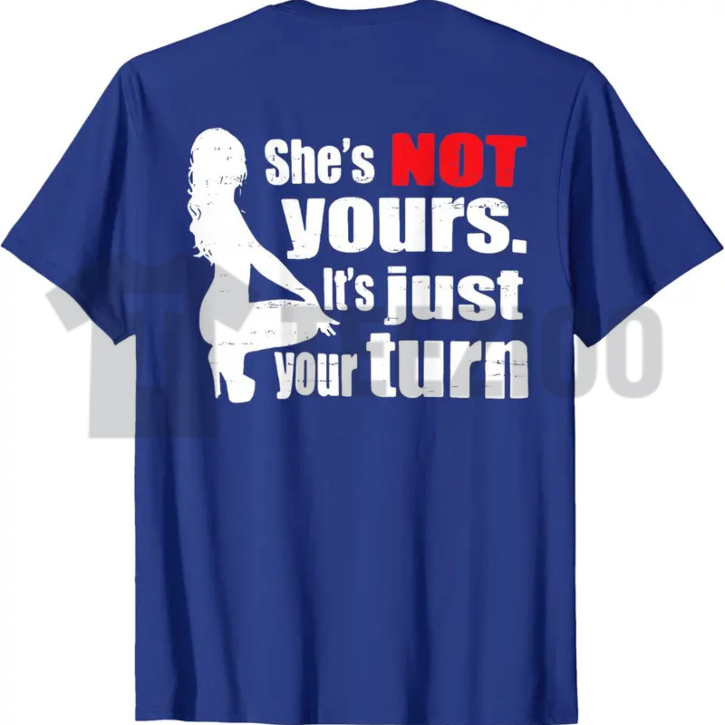 Relationship Satire Shirt – Bold Typography Back Print Tee