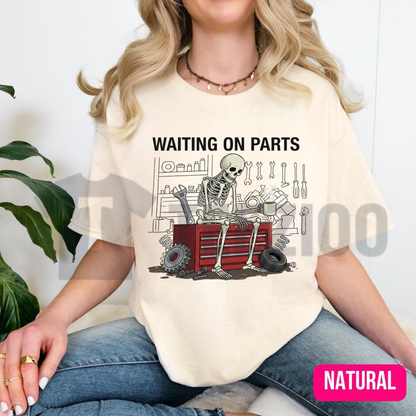 Wrench & Bones Garage Skeleton Tee - Funny Car Enthusiast Mechanic Shirt