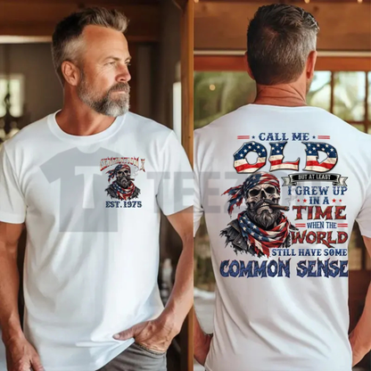 Personalized Year 1965-1980 Gen X Shirt - Call Me Old Fashioned Common Sense Tee