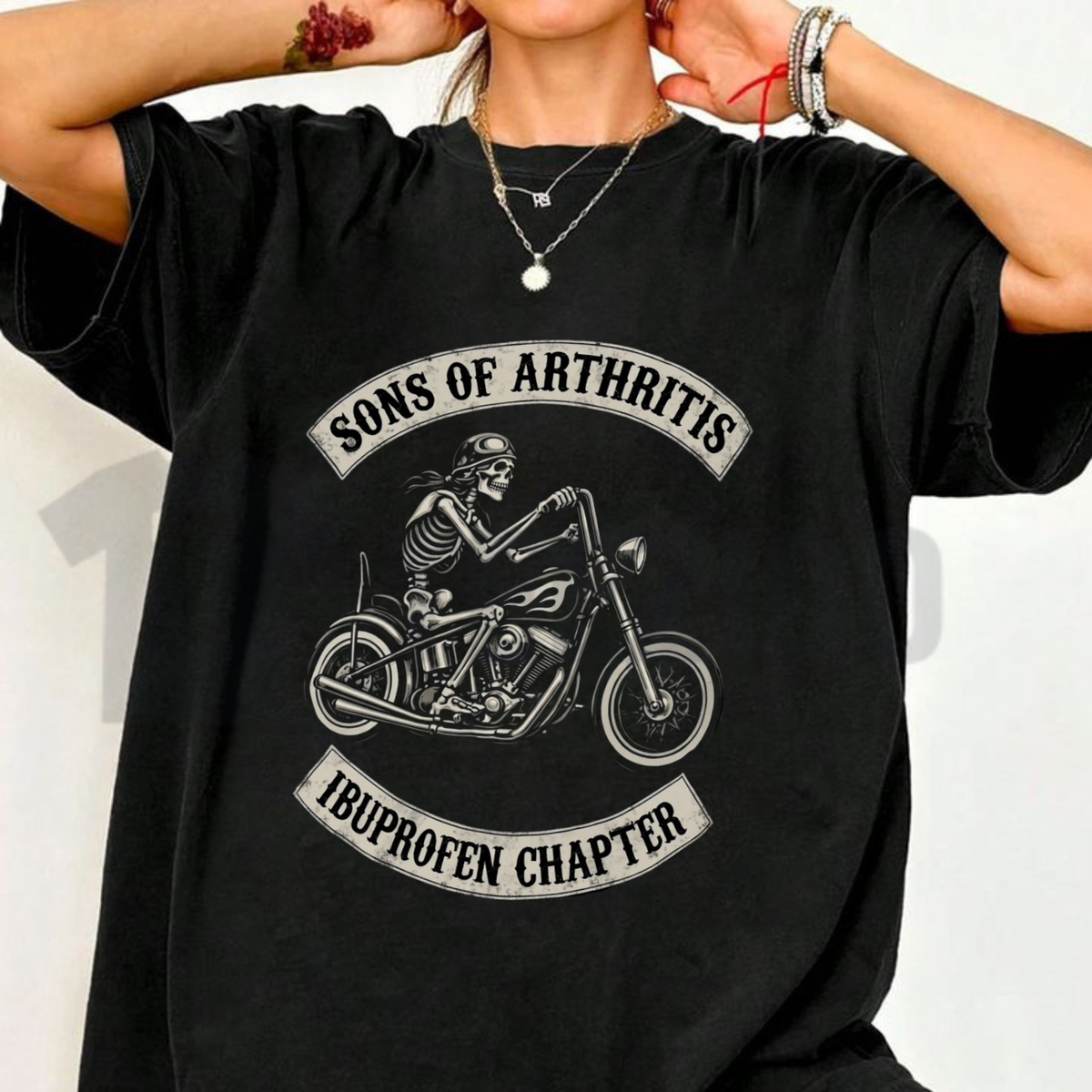 Sons Of Arthritis Ibuprofen Chapter Shirt - Funny Biker Humor Tee