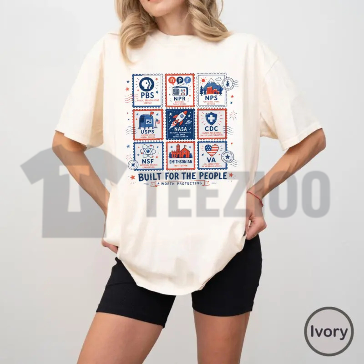 Built For The People Stamp Shirt | Comfort Colors Tee