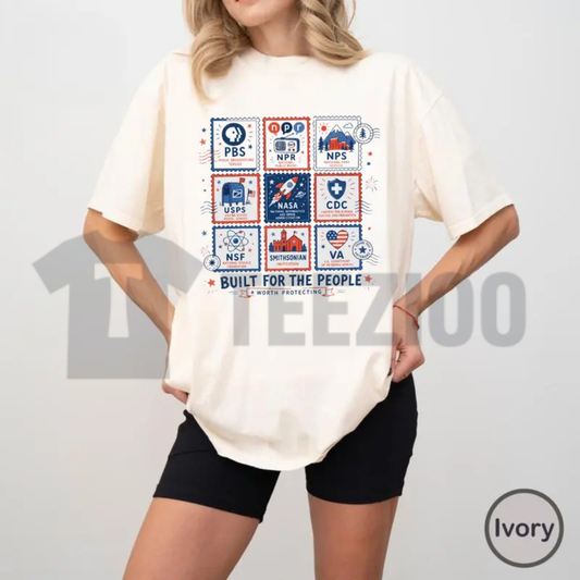 Built For The People Stamp Shirt | Comfort Colors Tee