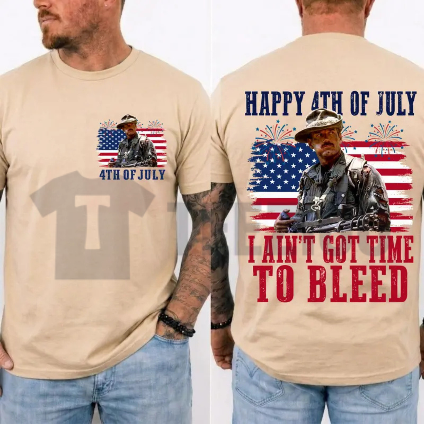 I Ain't Got Time To Bleed 4th of July Shirt