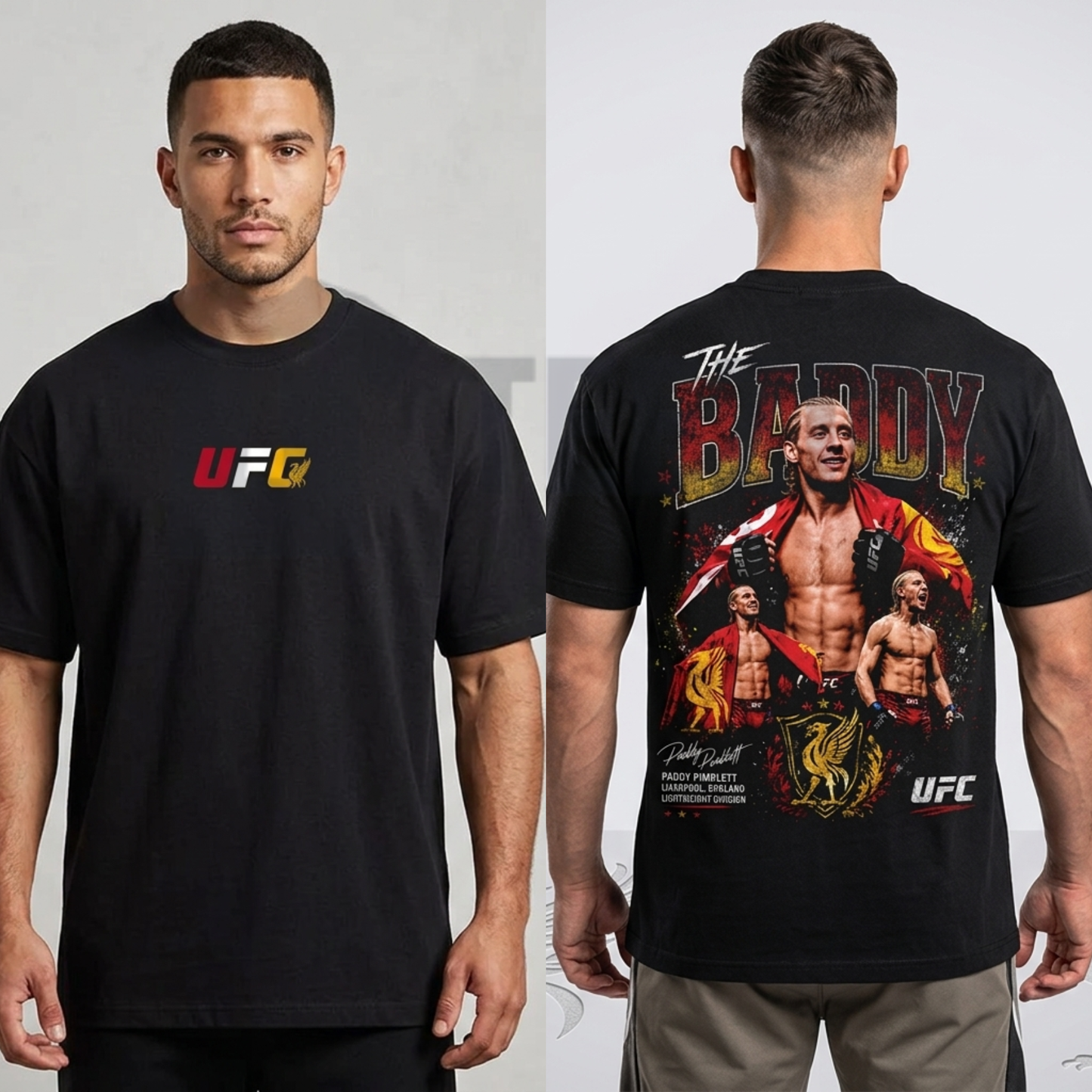 Paddy "The Baddy" Pimblett UFC Heavy Cotton Shirt - Vintage MMA Fan Graphic Tee