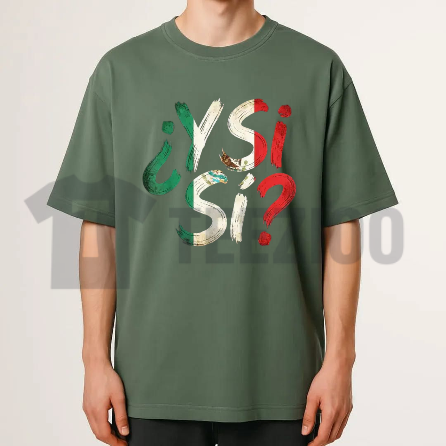"¿Y Sí?" Mexican Flag Grunge T-Shirt - Y Si Si Mexico Vintage Graphic Tee