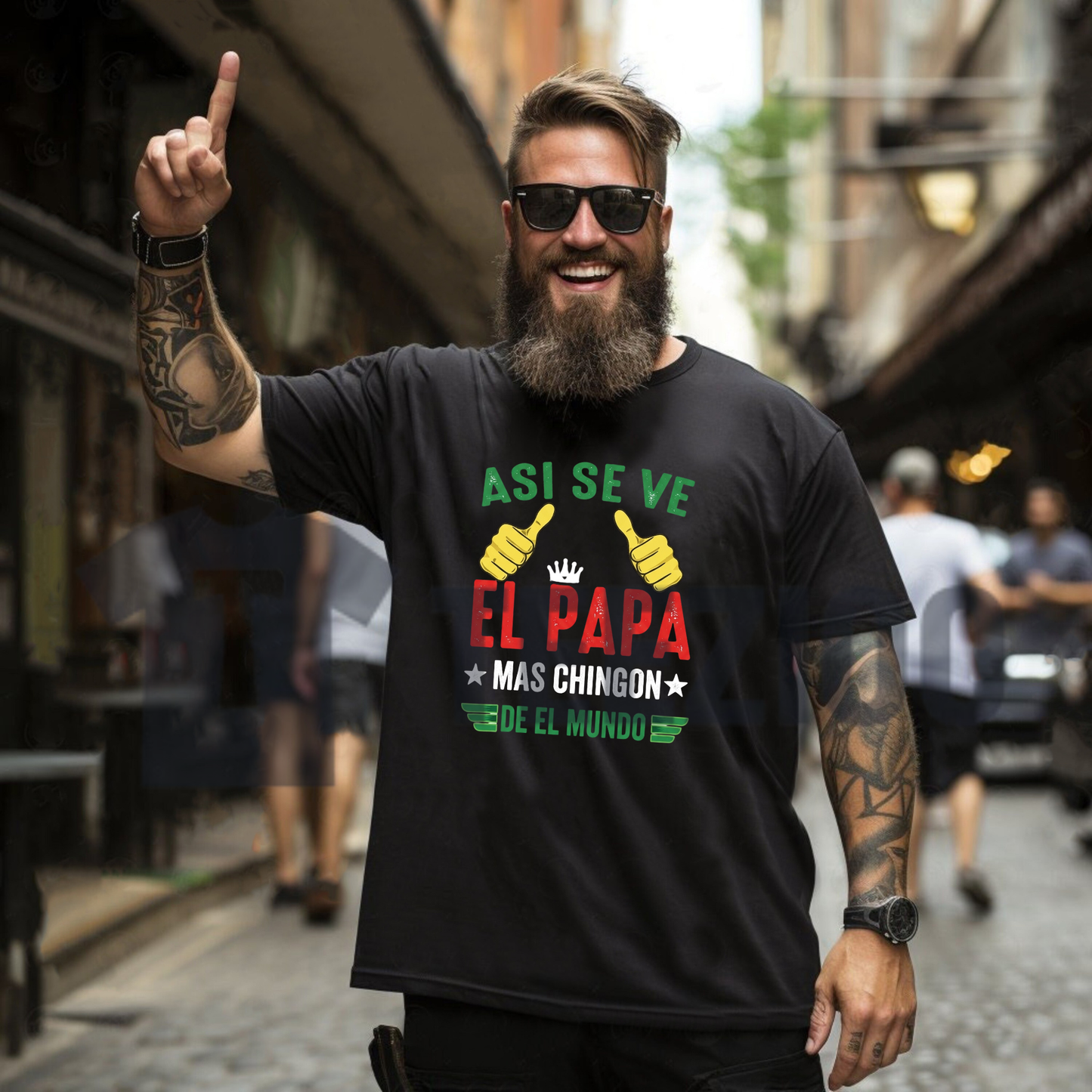 Funny "El Papá" Mexican Shirt – Bold Typography Latino Fatherhood Graphic Tee