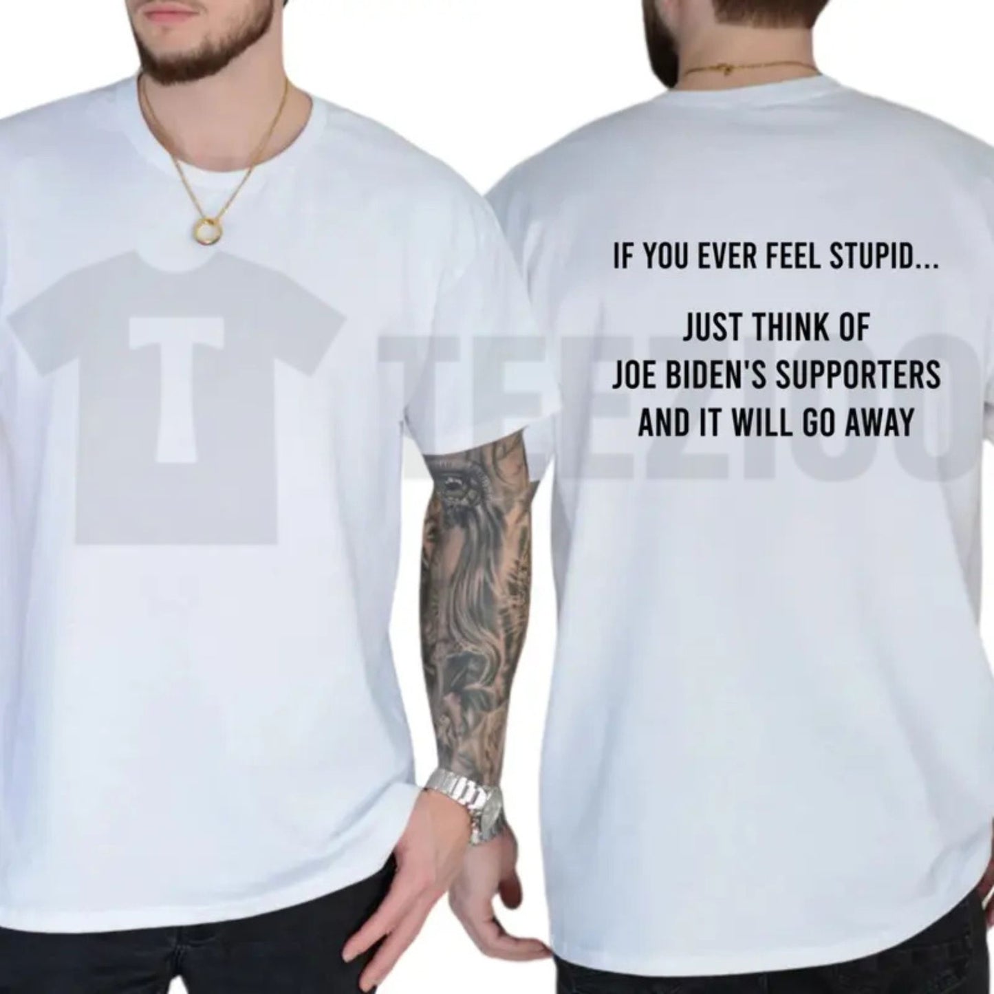 If You Ever Feel Stupid Bidens Supporters Tee – Funny Conservative Shirt