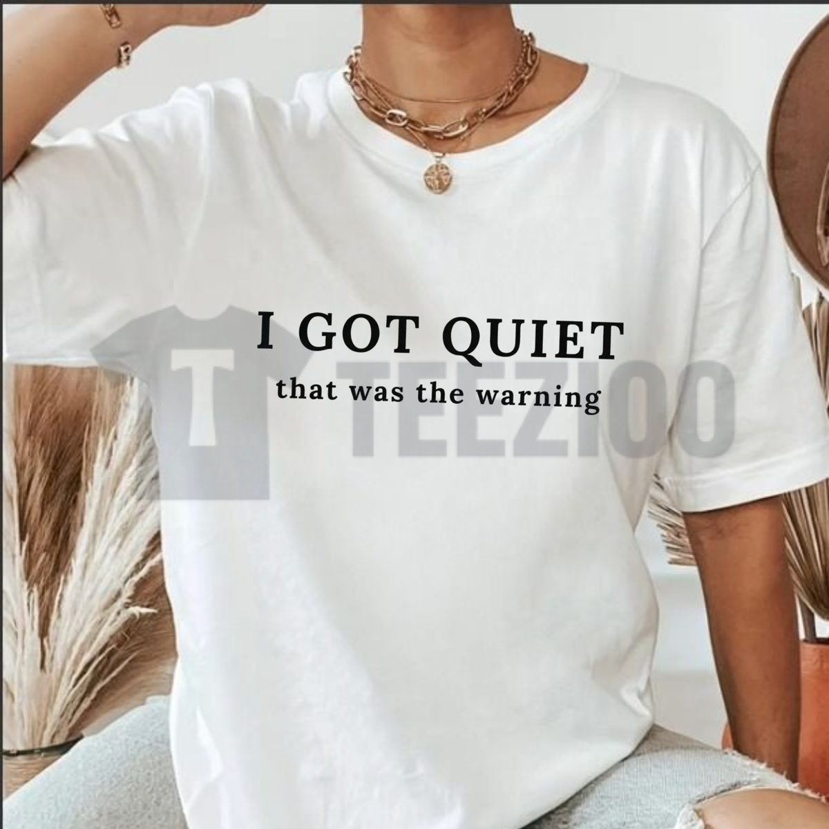 I Got Quiet That Was The Warning Shirt - Sarcastic Introvert Graphic Tee