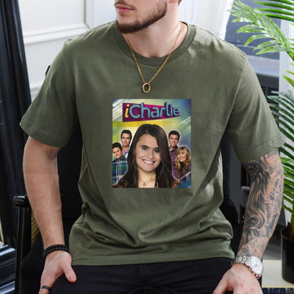 iCharlie Cast Photo Retro TV Show Poster Print Nostalgia Graphic T-Shirt