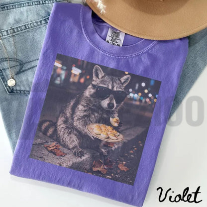 Deviled Eggs Raccoon Comfort Colors Shirt – Funny Thanksgiving Food Tee