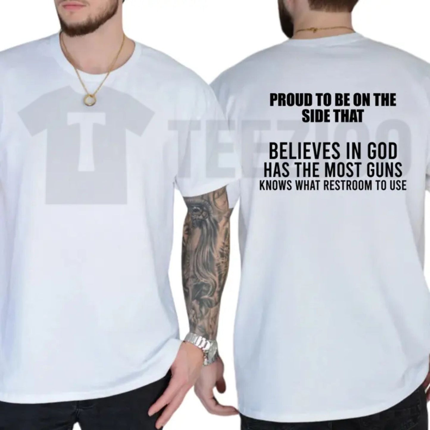 Proud To Be On The Side That Funny Republican Trump Supporter Conservative T-Shirt