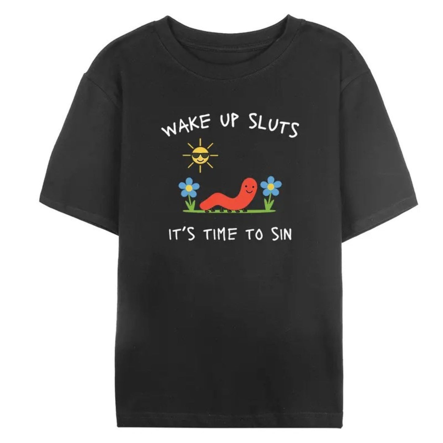 "Wake Up Slts" Funny Animal T-Shirt – Viral Meme Graphic Tee, Premium 100% Cotton Ironic Animal Top, Made in USA