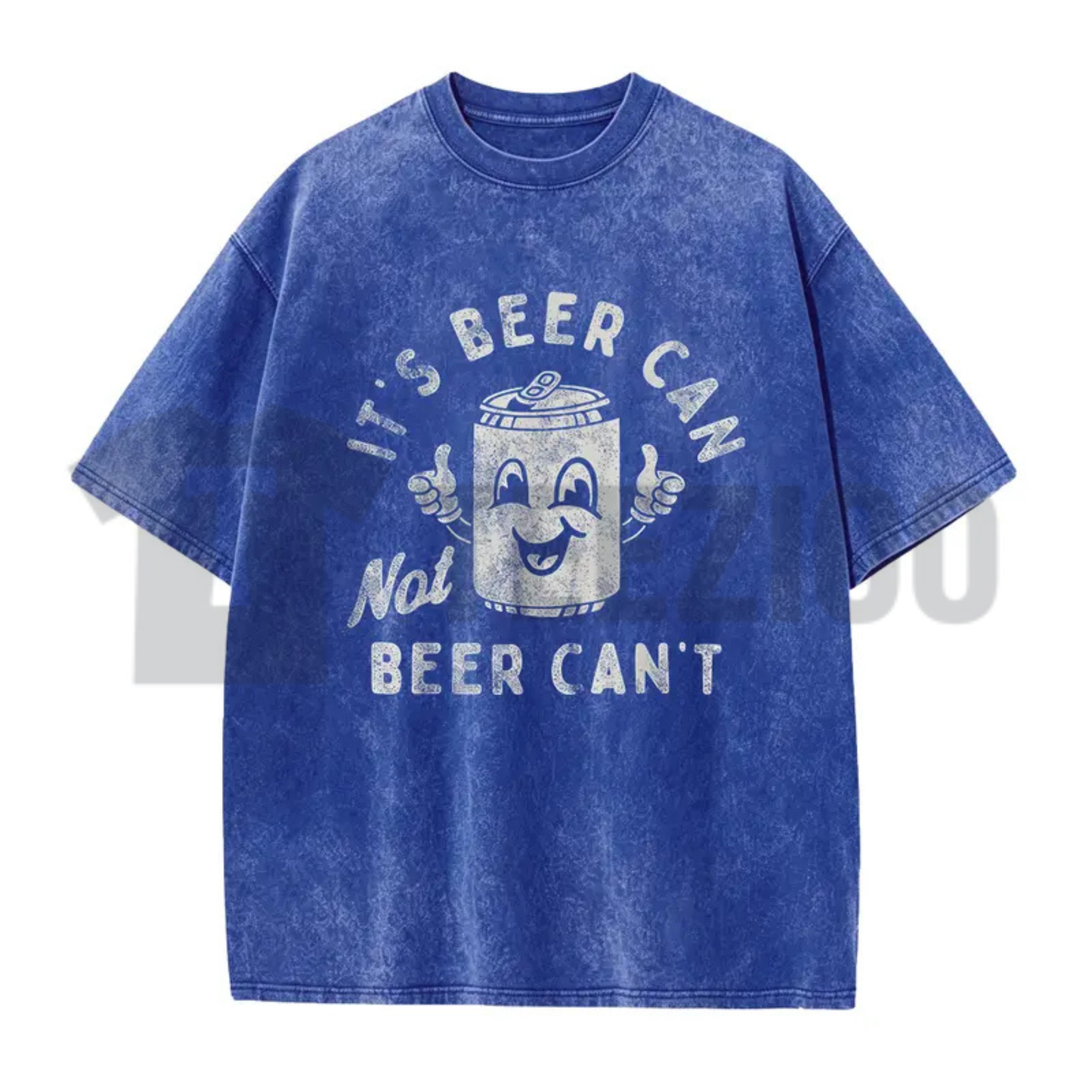 "It's Beer Can Not Beer Can't" Tee – Funny Optimistic Beer Pun Vintage Washed Shirt