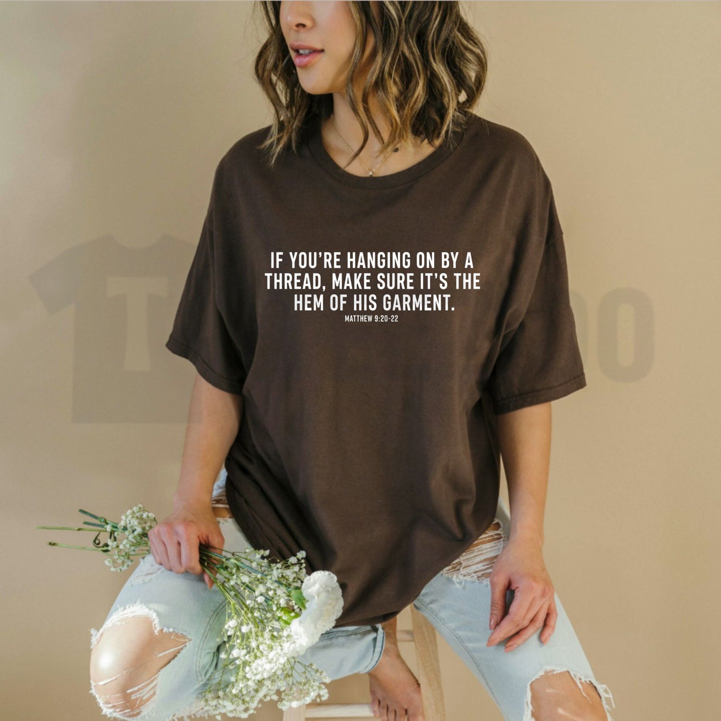 Hem of His Garment T-Shirt – Matthew 9 Scripture Tee