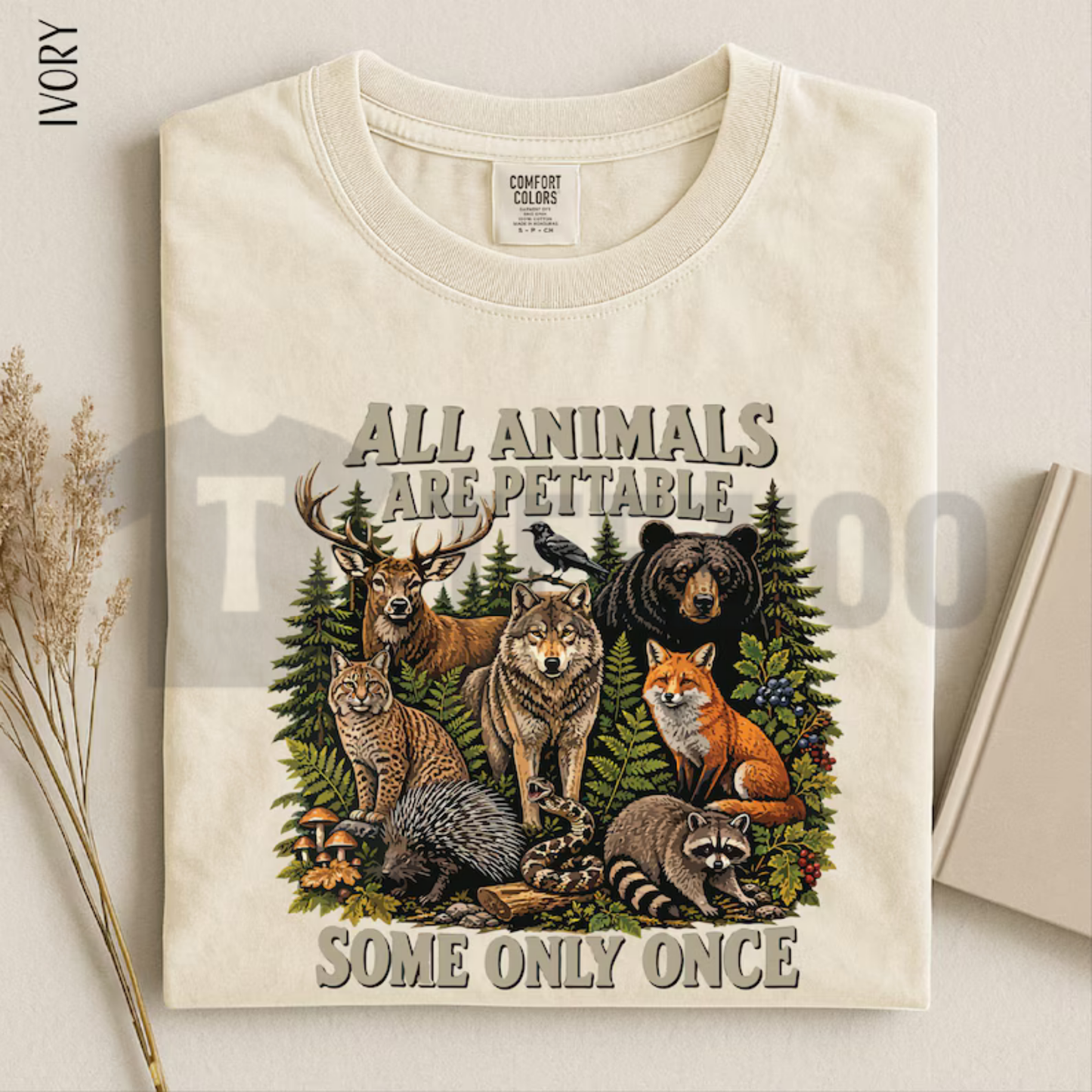 "All Animals Are Pettable" Shirt - Funny Sarcastic Wildlife Tee