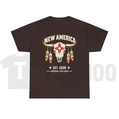 New Mexico Zia Symbol Pride Top – New America Graphic Southwestern Apparel