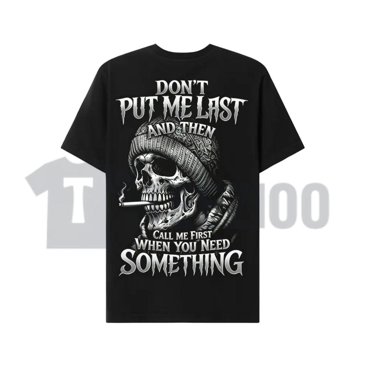 Gen X Dont Put Me Last Custom Year Skull Shirt - Generation X Humor Unisex Tee