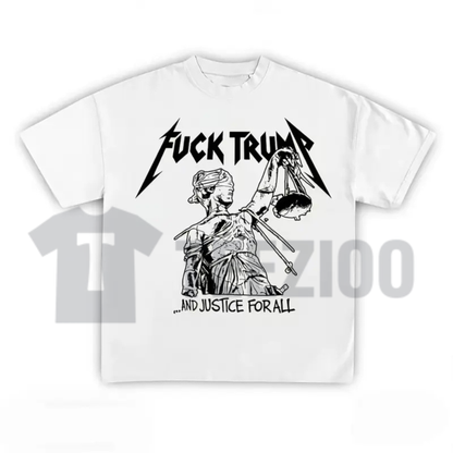 Vintage F Trump Bootleg Political Punk Graphic Tee