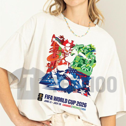 FIFA World Cup 2026 Event Poster Tee – Official Tournament Graphic Shirt