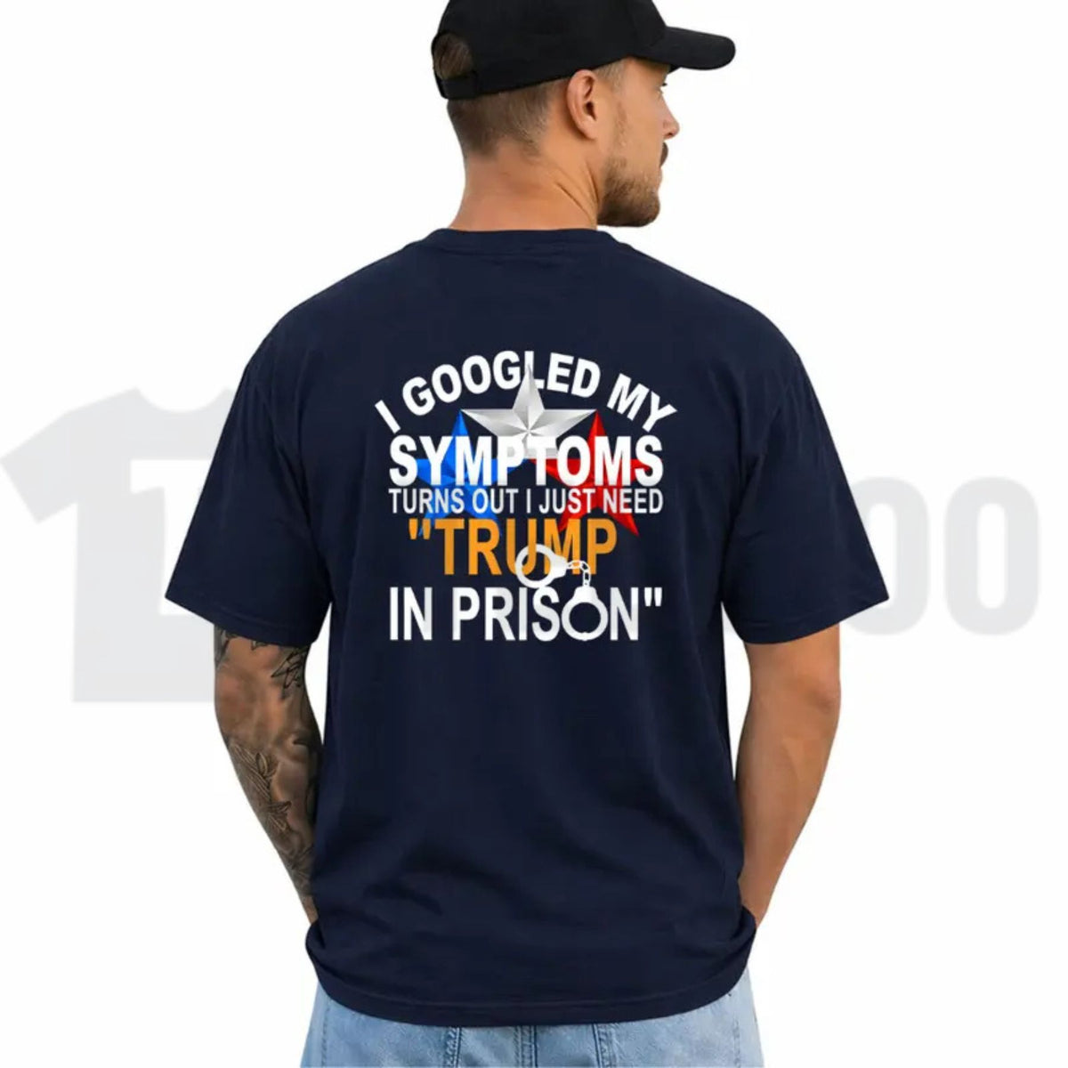 Funny Political Top – I Googled My Symptoms Tr3mp Graphic Apparel