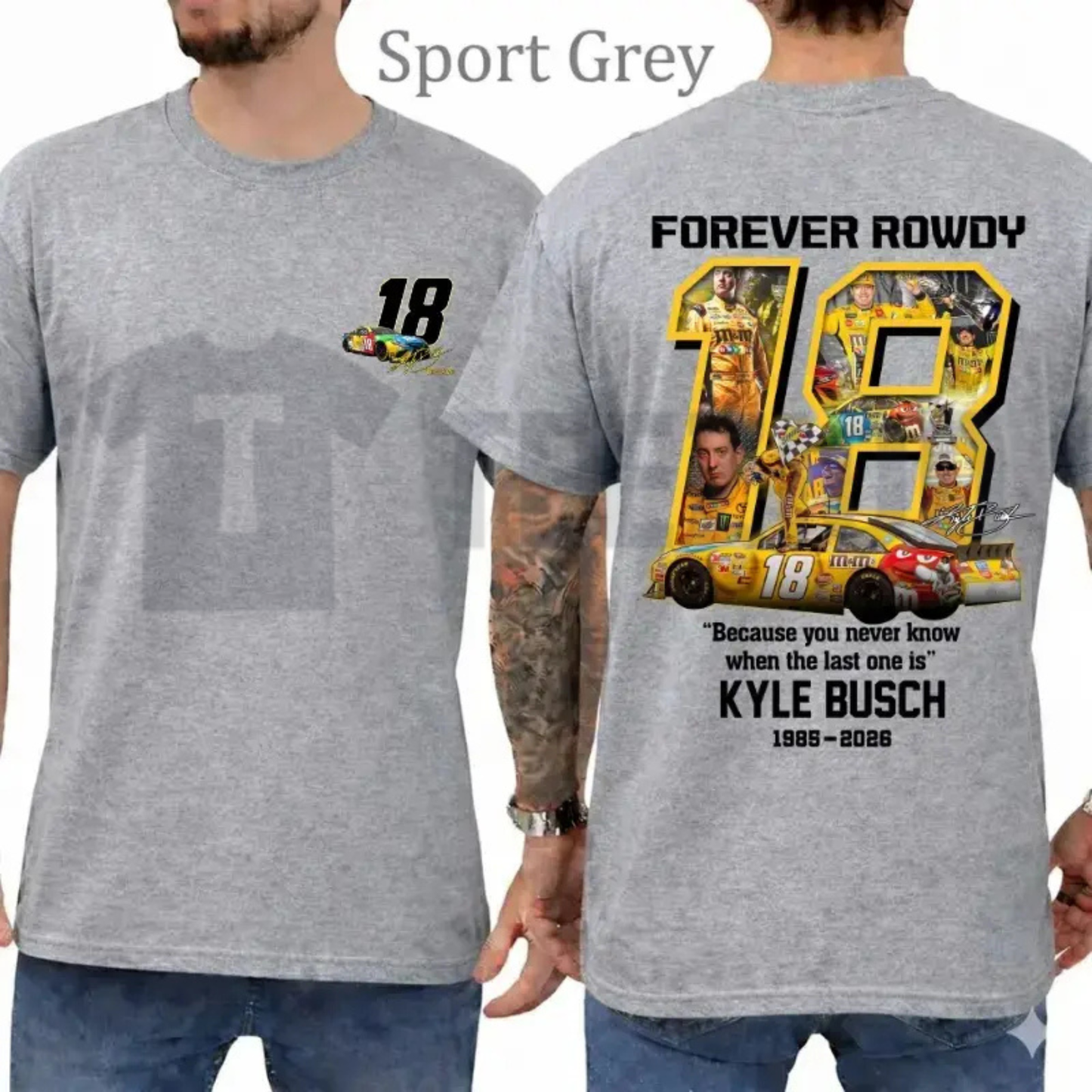 Kyle Busch "Forever Rowdy" Tee – Racing Legend Tribute Graphic Shirt